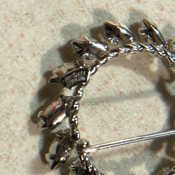 Vintage Van Dell sterling crystal rhinestone broach (680) - Picture 4 of 5